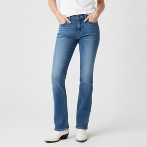 Levi's Womens Jeans Size 4M Classic Bootcut‎ W27 L32 Stretch Blue Denim Mid Rise